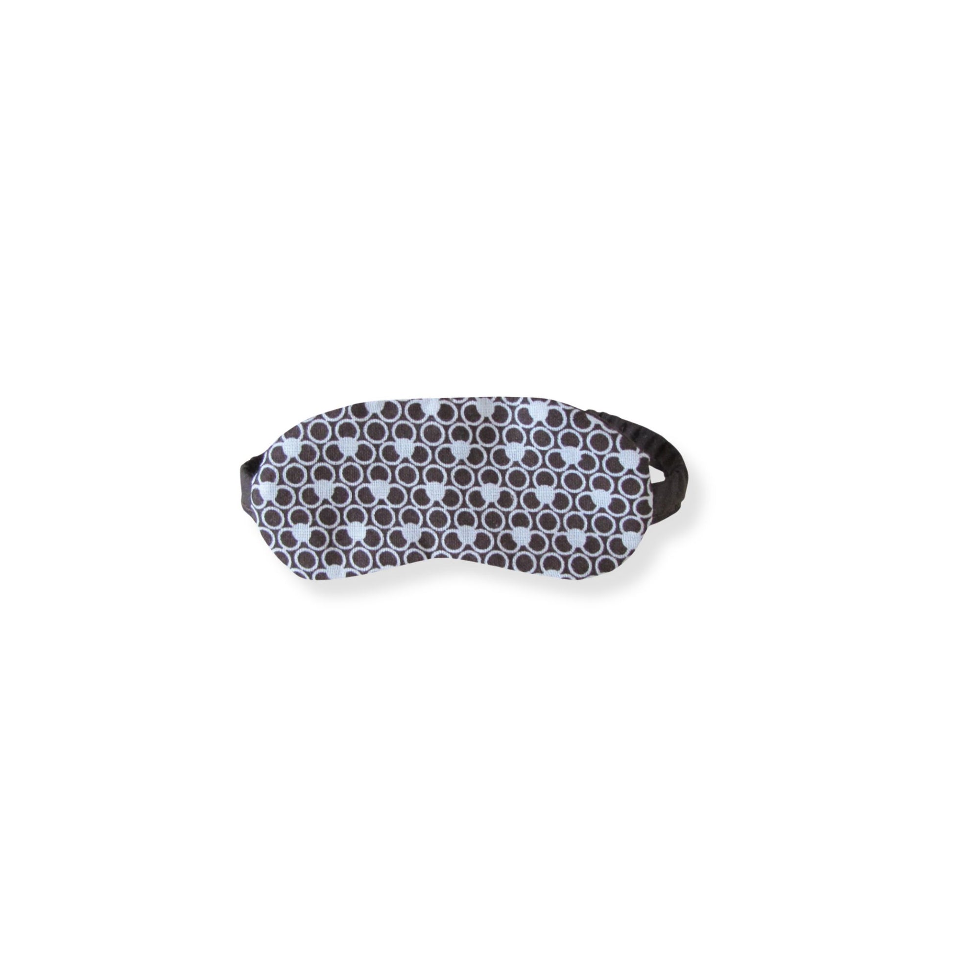 White and Brown Print Doll Sleep Mask for 14.5-inch dolls