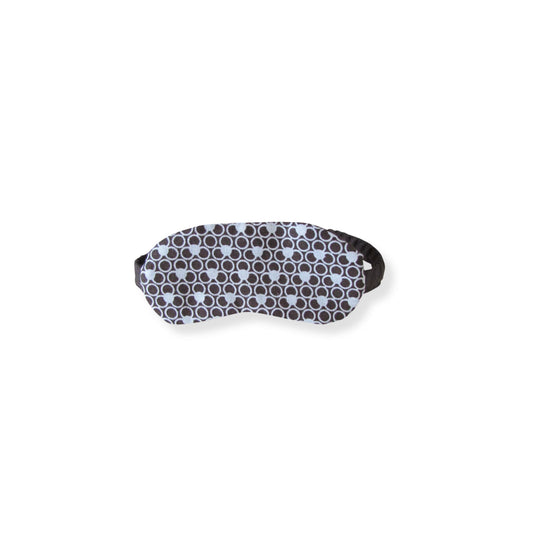 White and Brown Print Doll Sleep Mask for 14.5-inch dolls