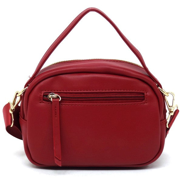 Wine Fashion Cell Phone Crossbody Bag Clutch Back view