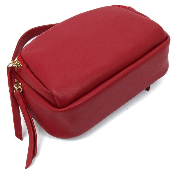 Wine Fashion Cell Phone Crossbody Bag Clutch Flat