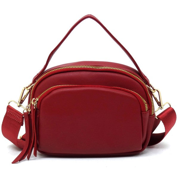 Wine Fashion Cell Phone Crossbody Bag Clutch Front