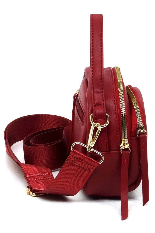 Wine Fashion Cell Phone Crossbody Bag Clutch Side view