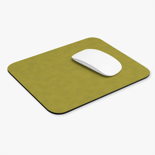Yellow Leather Print Rectangle Mouse Pad