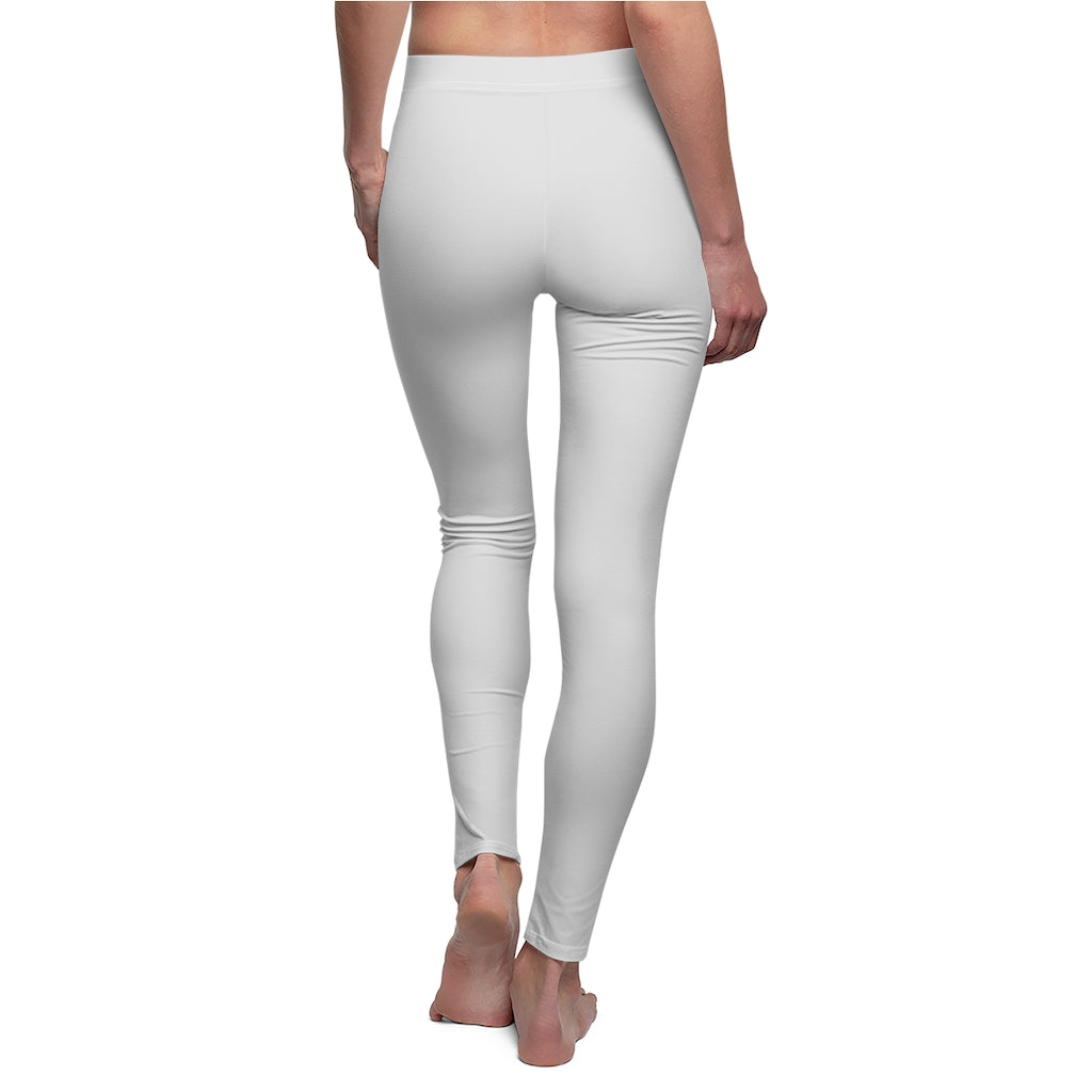 CH Arctic White Casual Leggings with Model Back