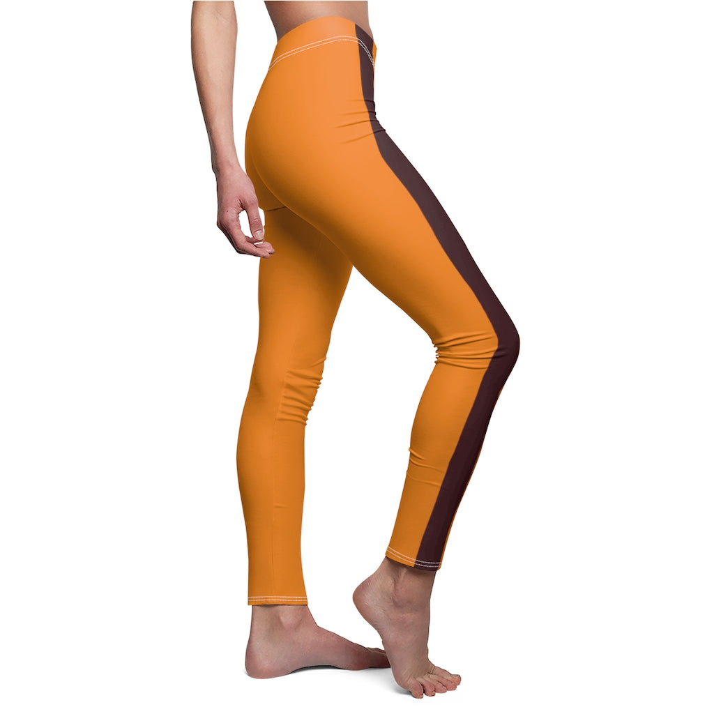 Tangerine Chocolate Brown Stripe Casual Leggings – HL Fashions & Gifts