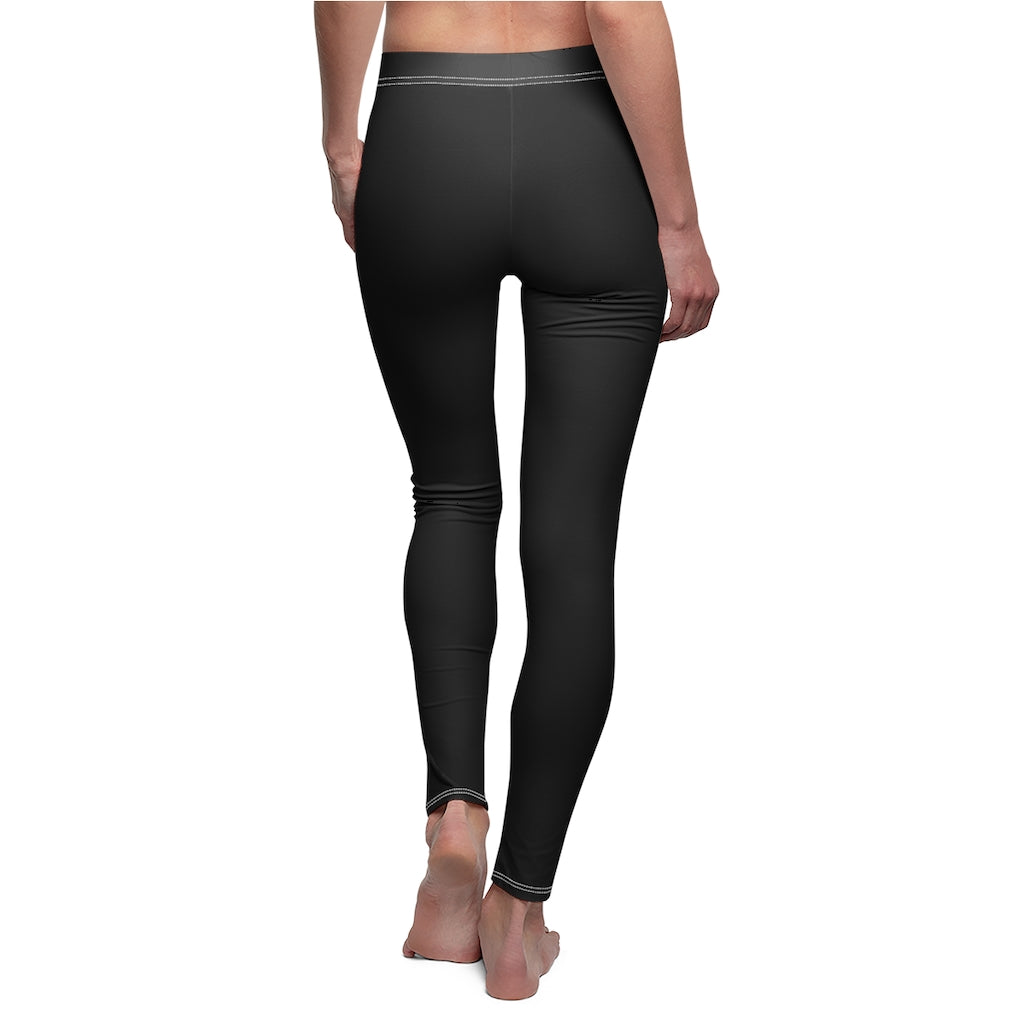 Unapologetically Awesome Black Stripe Casual Leggings