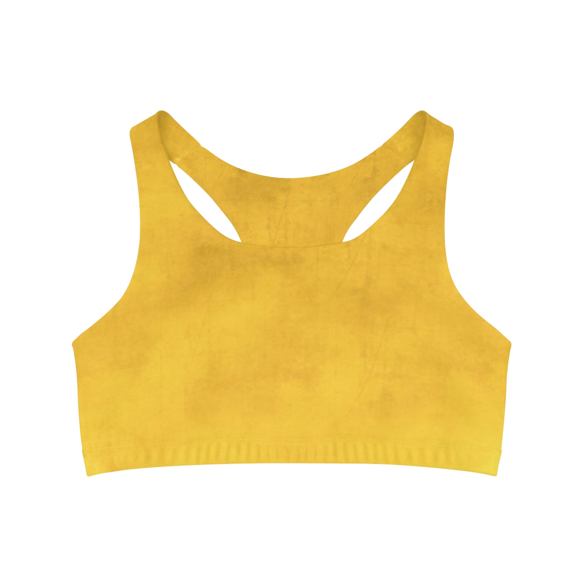 Autumn Yellow Seamless Sports Bra