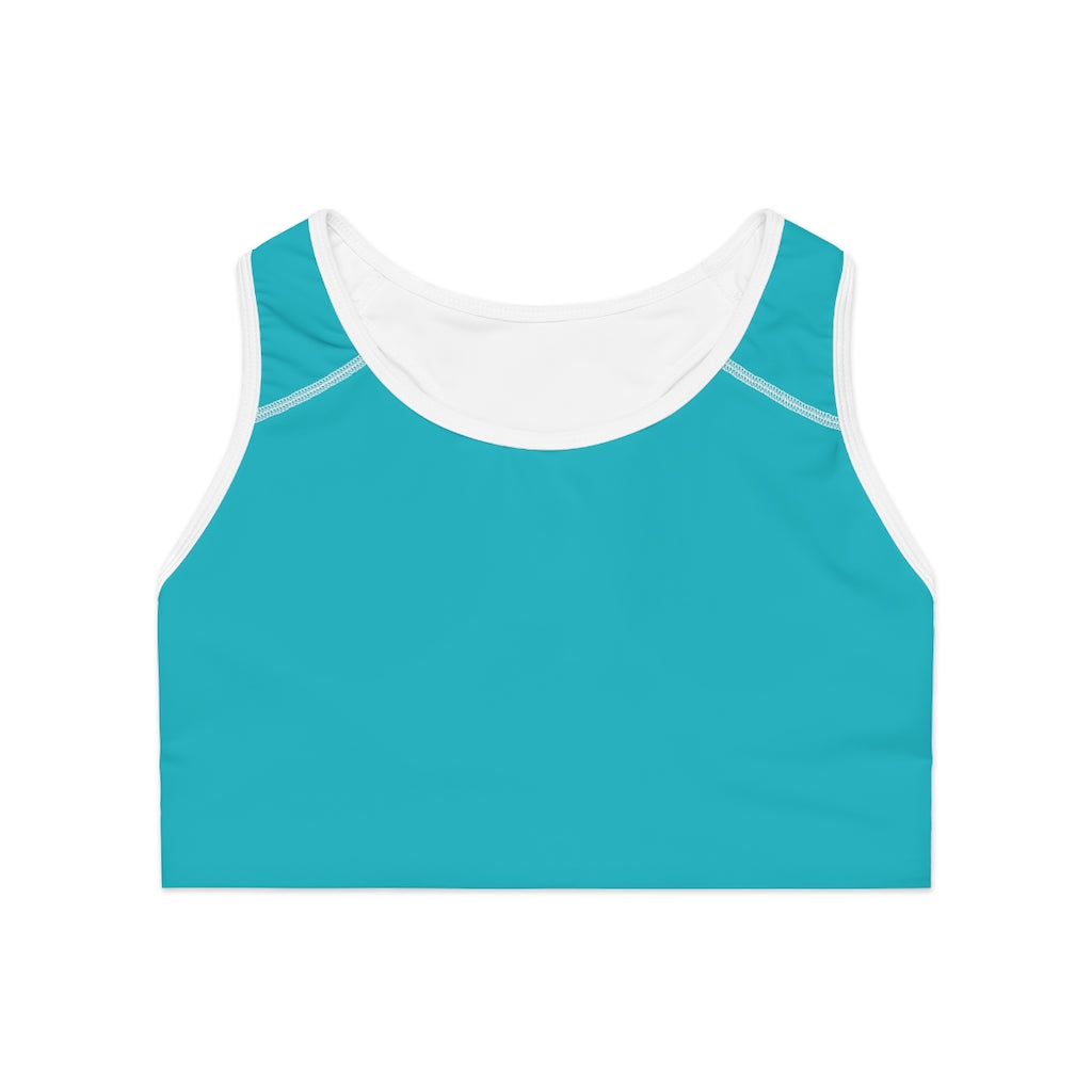 CH Turquoise Sports Bra Front Flat