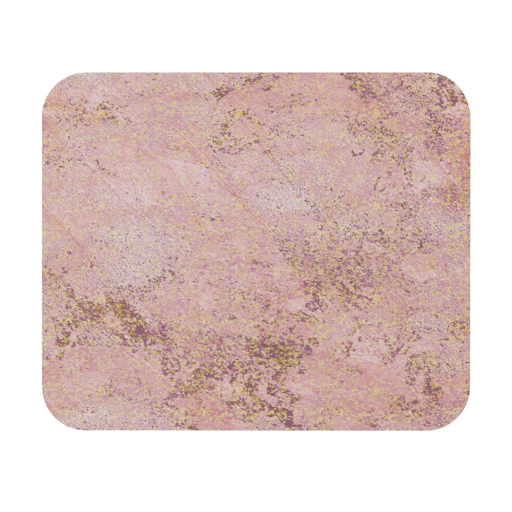 Pink Gold Marble Rectangle Mouse Pad