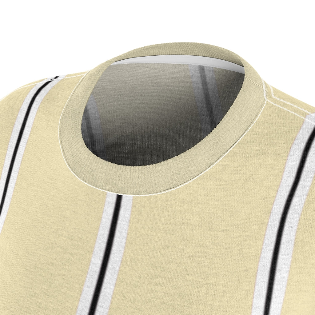 Lemon Meringue BW Stripes Women's Tee