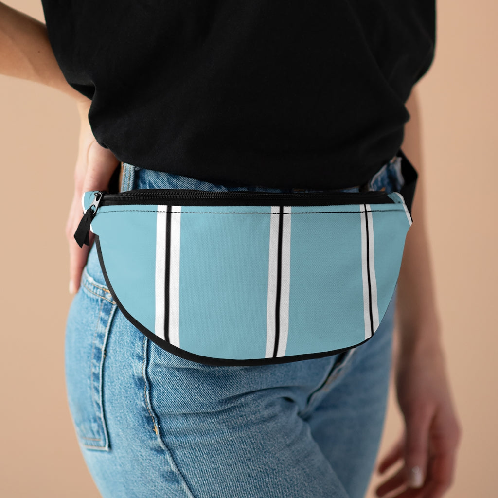 Solid Cancun BW Stripes Fanny Pack