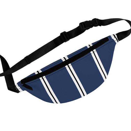 True Navy BW Stripes Fanny Pack