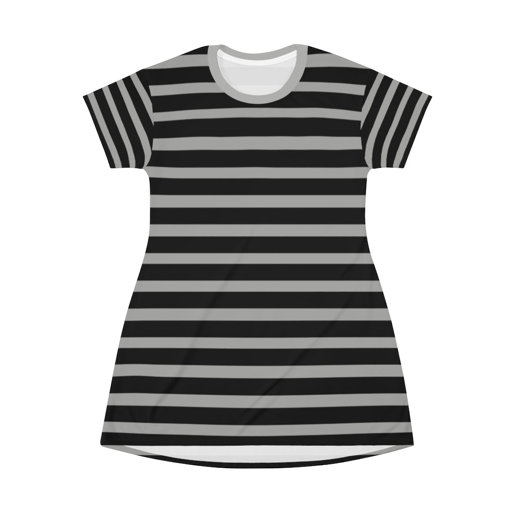 Heather Grey BLH Stripes T-shirt Dress