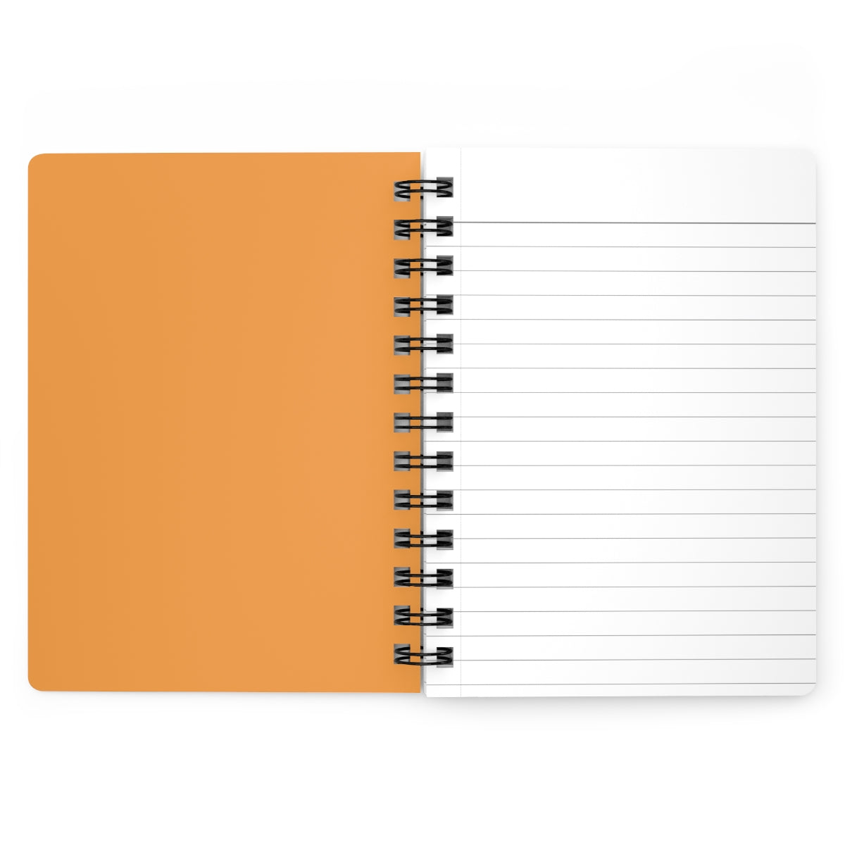 Orange Leather Print Spiral Bound Journal