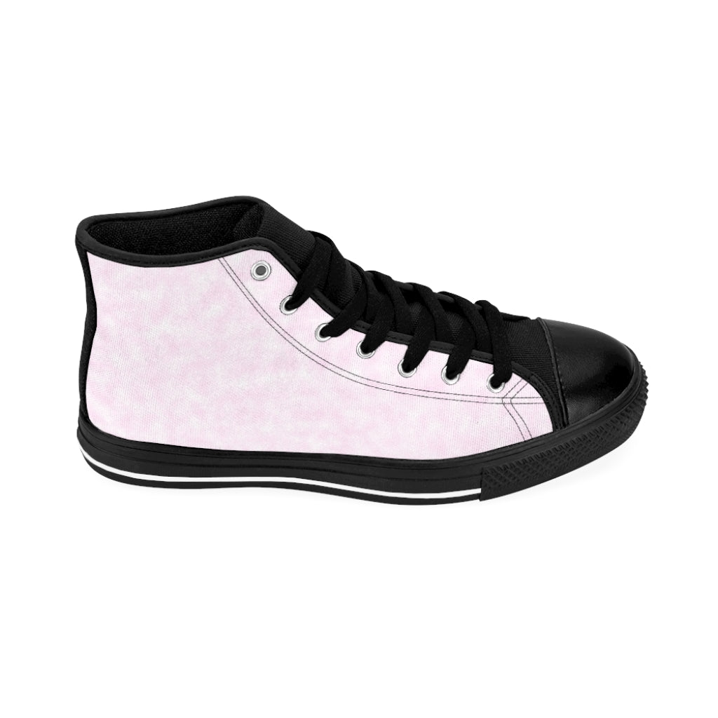 Light Magenta-Pink Clouds Women's High-top Sneakers