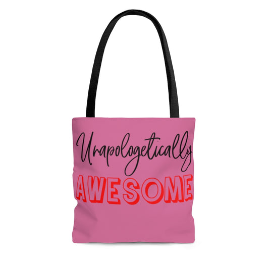 Unapologetically Awesome Solid Hot Pink Tote Bag