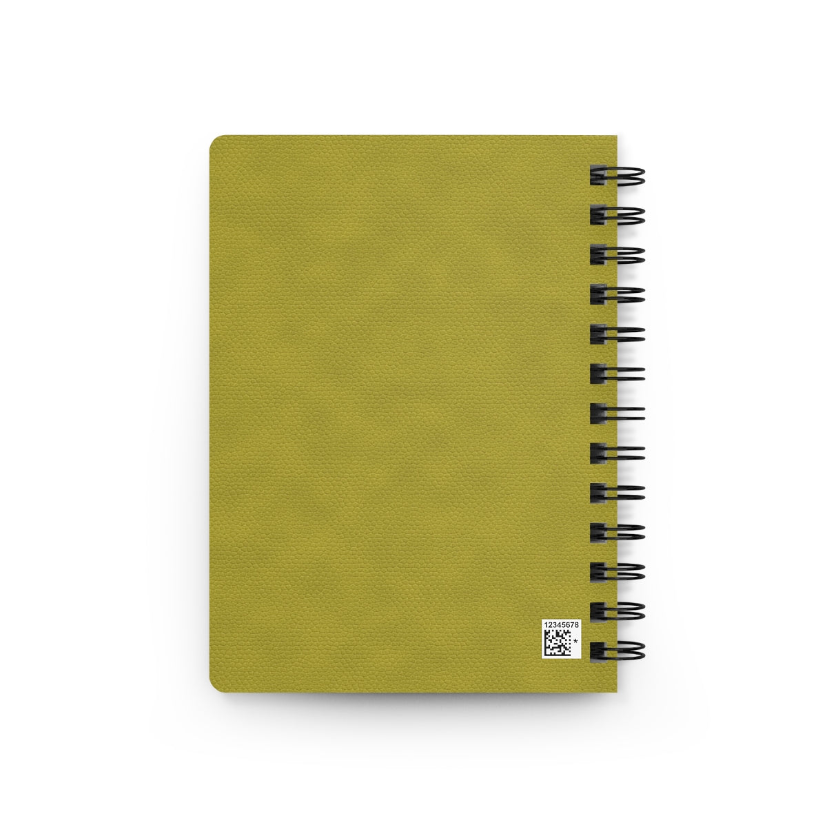Yellow Leather Print Spiral Bound Journal