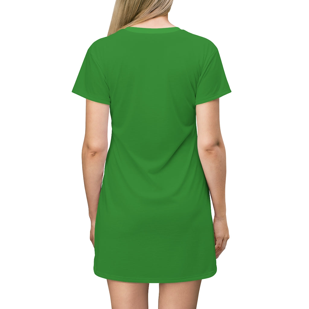 Forest Green T-shirt Dress