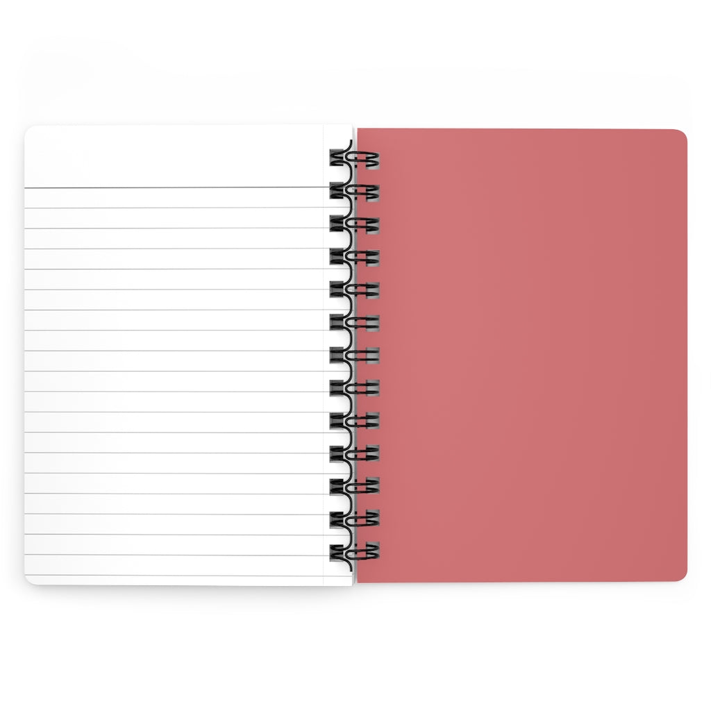 Coral Leather Print Spiral Bound Journal