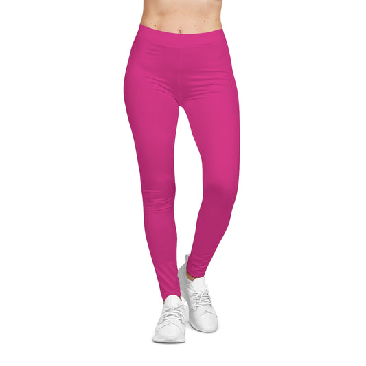 Pink Casual Leggings