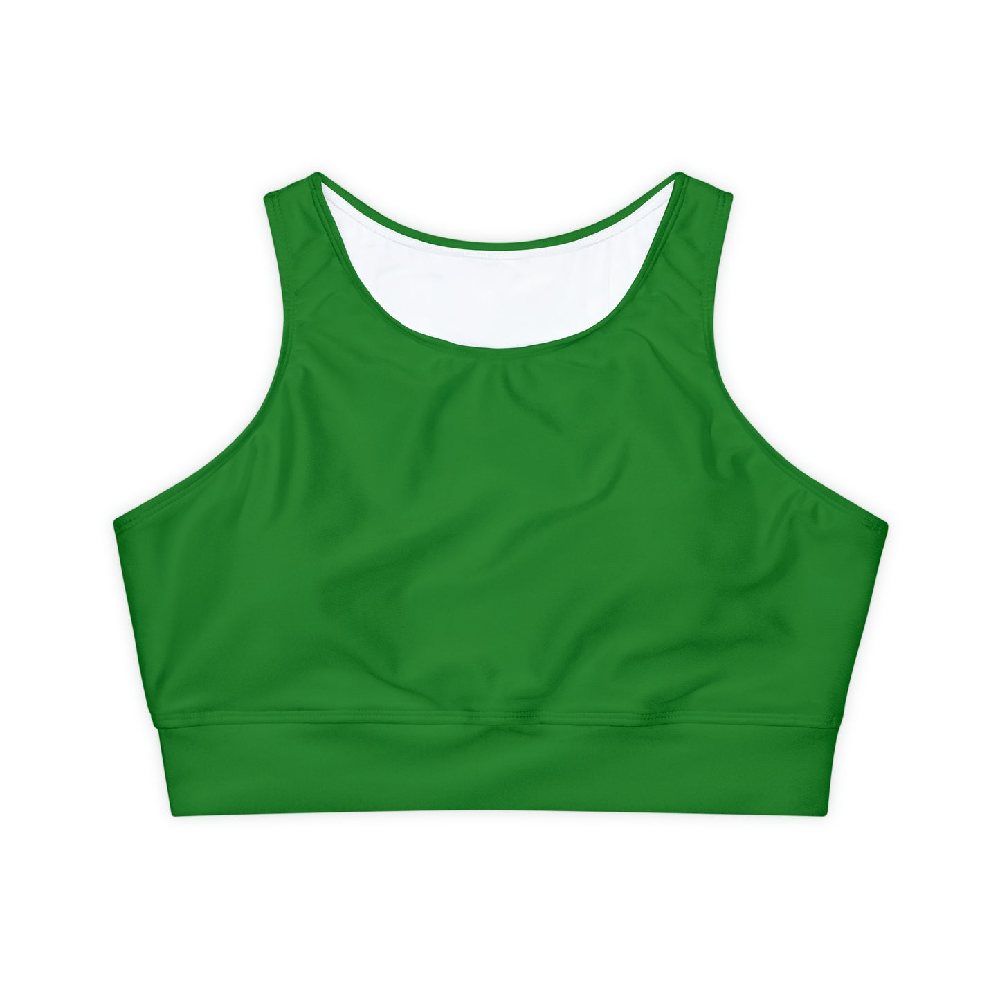 Forest Green Fully Lined, Padded Sports Bra
