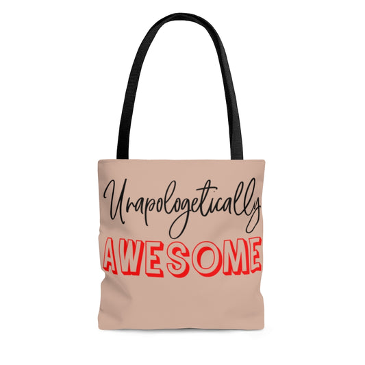 Unapologetically Awesome Pale Pink Tote Bag