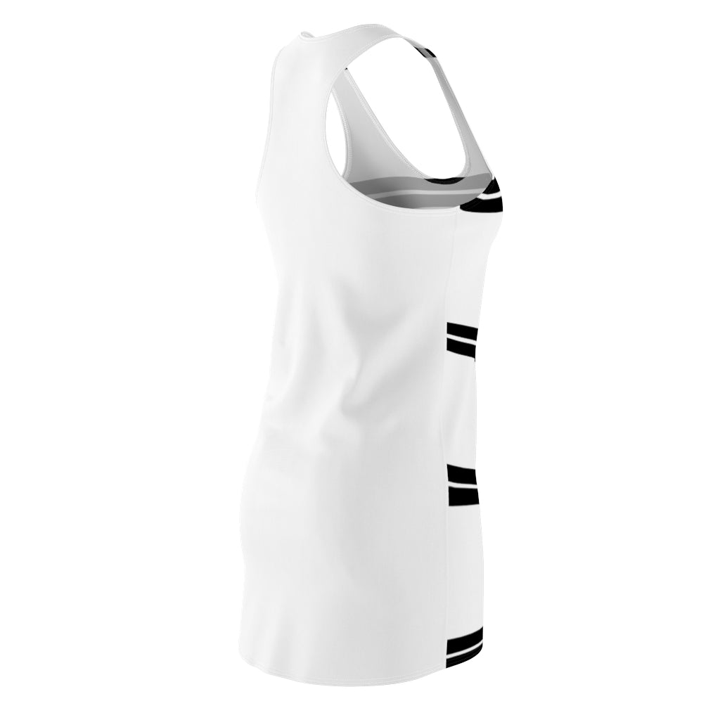 White BWH Stripes Racerback Dress