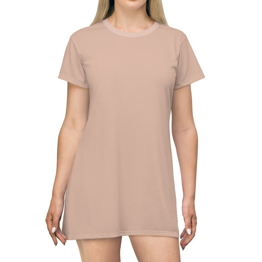 Pale Pink T-shirt Dress