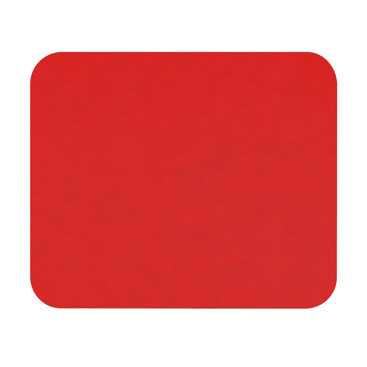 Red Leather Print Rectangle Mouse Pad