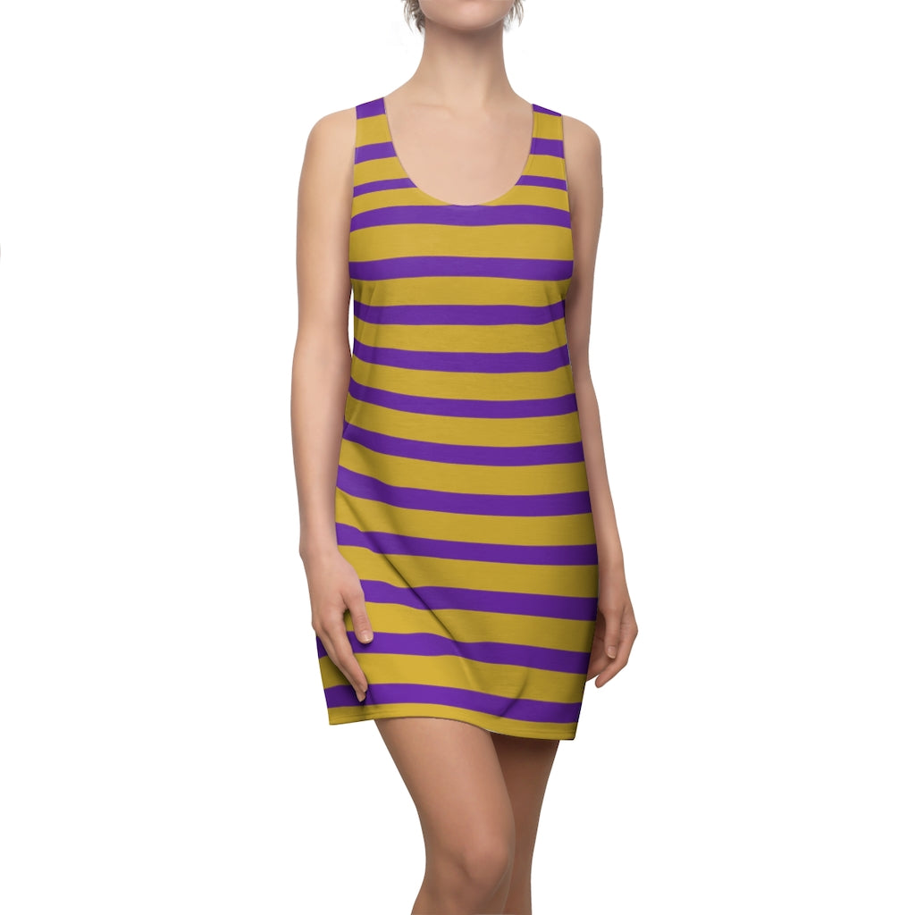 Grape MGH Stripes Racerback Dress