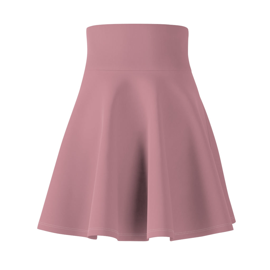 Solid Light Pink Skater Skirt