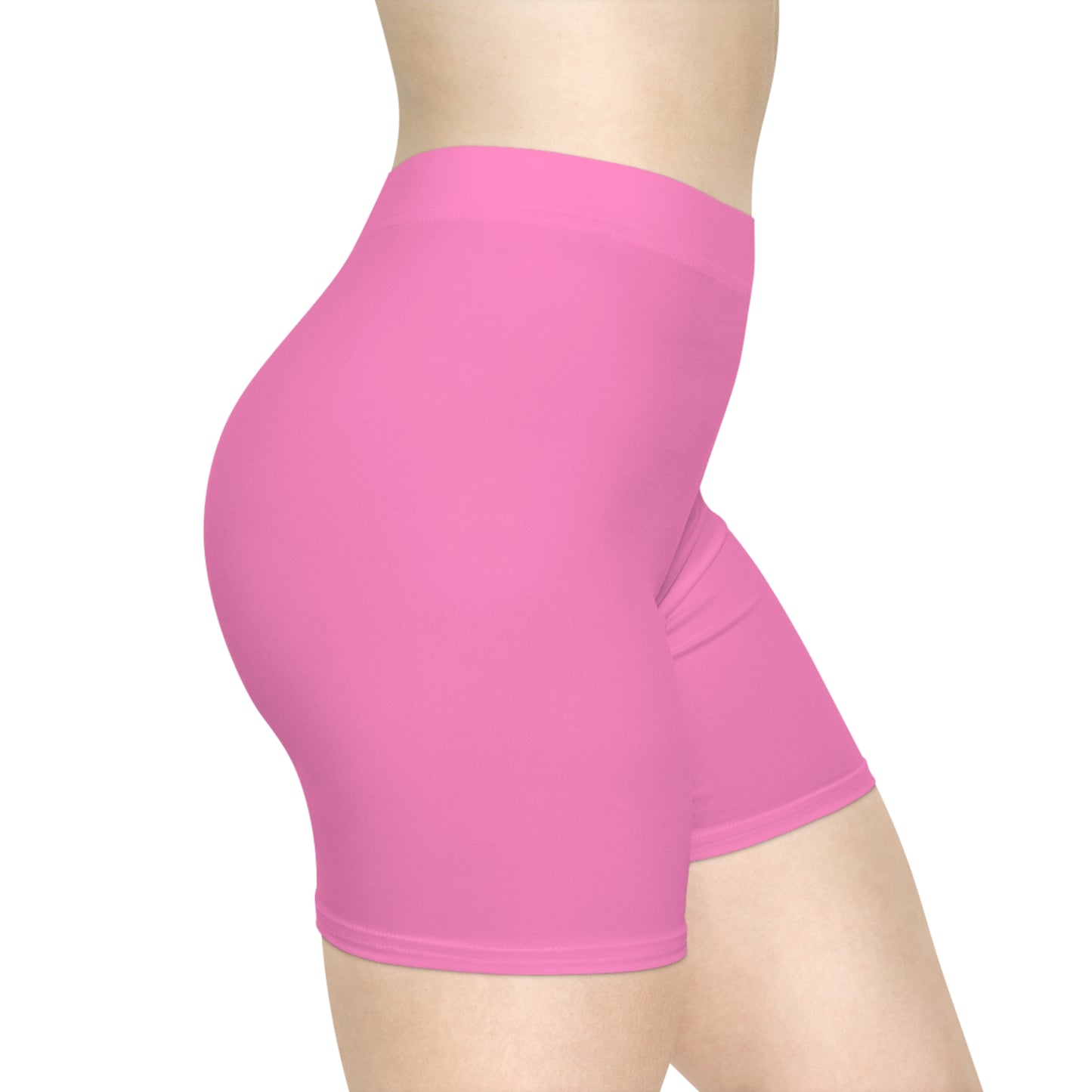 Rose Pink Women's Biker Shorts