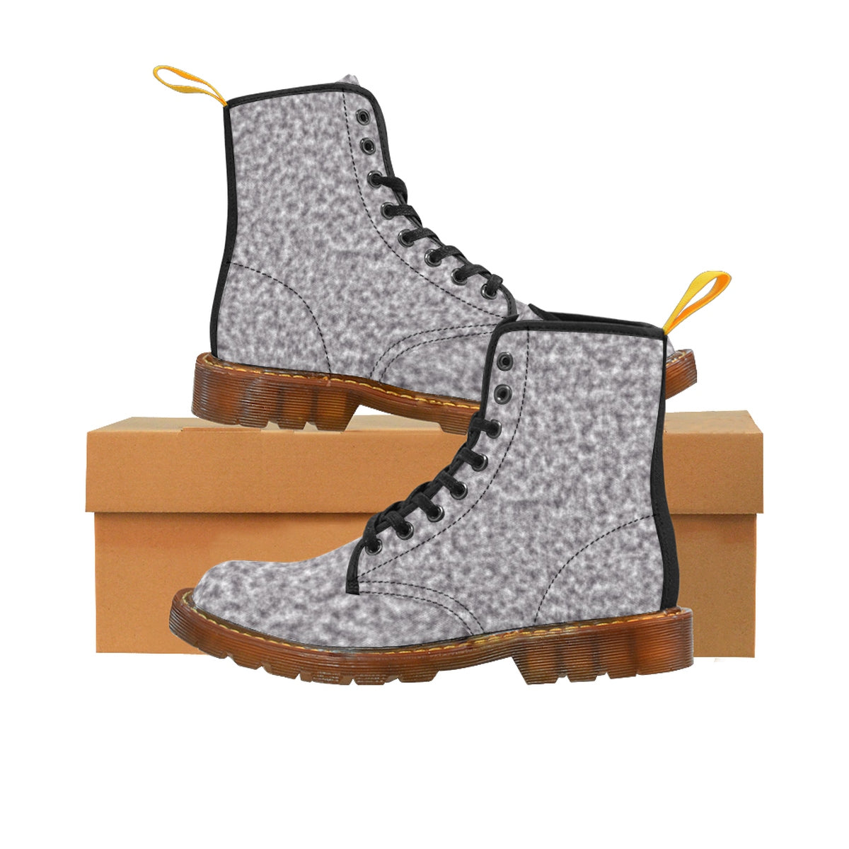 Gray and White Clouds Boots