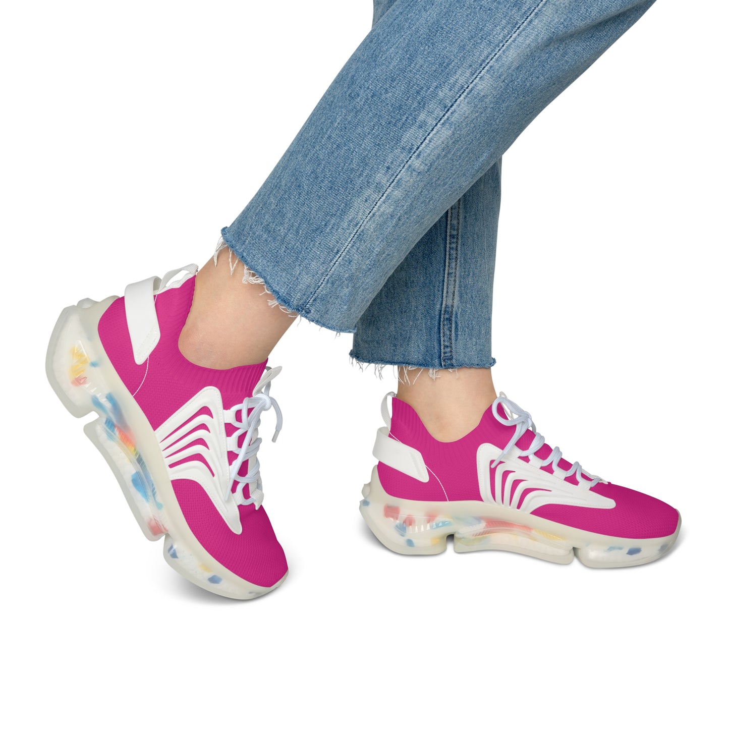 Pink Women's Mesh Sneakers