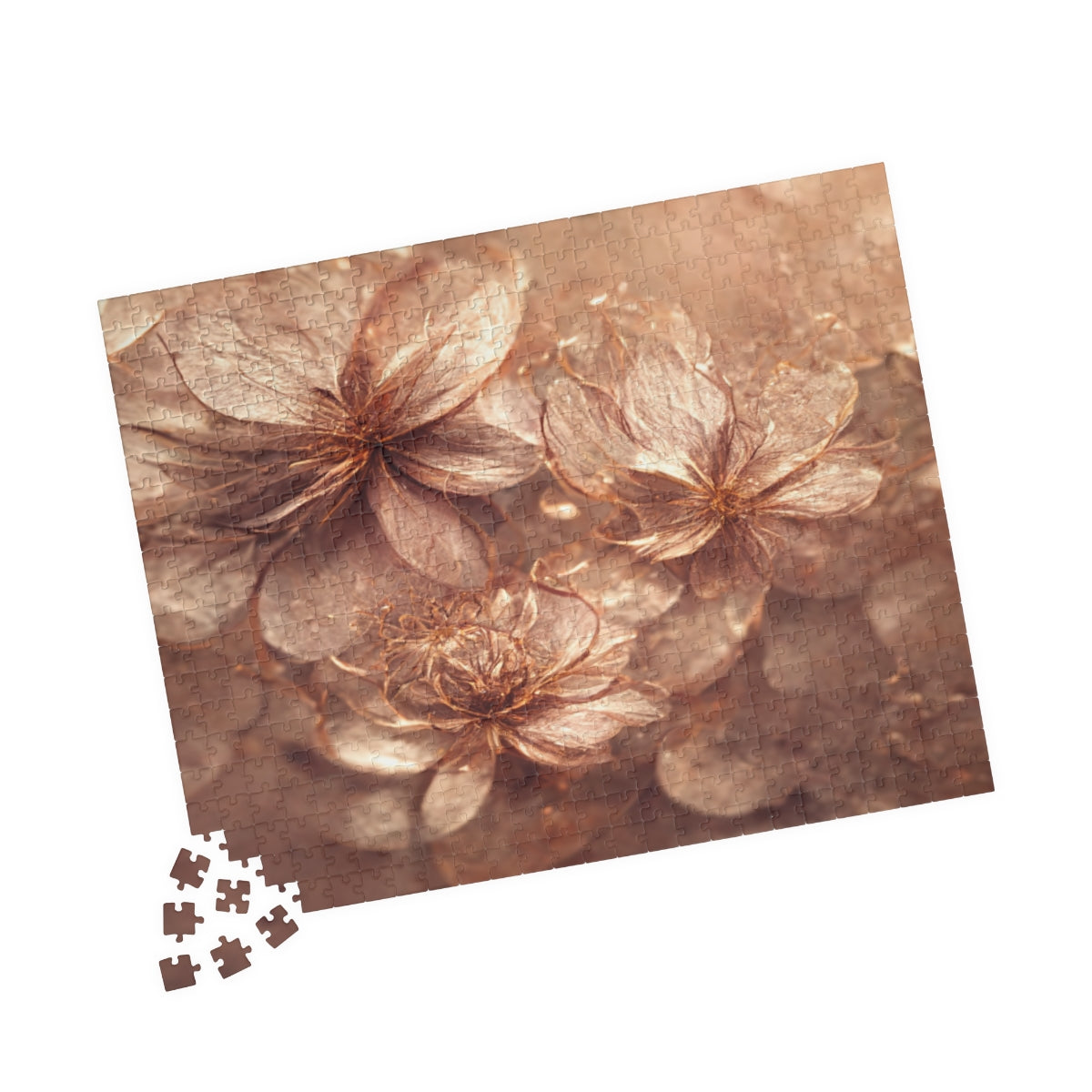 Gold Rose Flower Puzzle