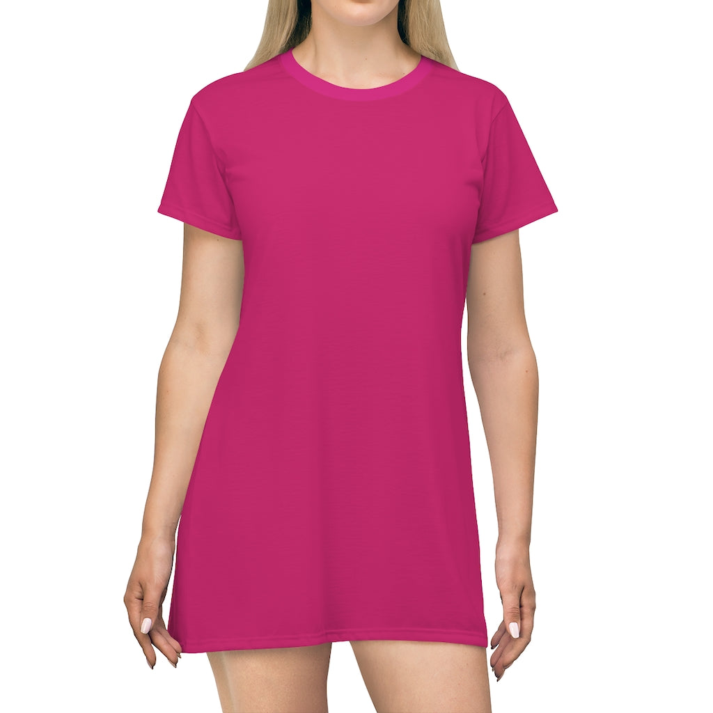 Pink Raspberry T-shirt Dress