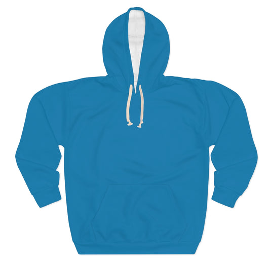 Solid Turquoise Unisex Pullover Hoodie