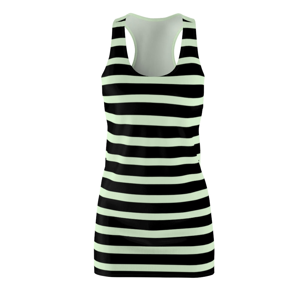 Pale Green BLH Stripes Racerback Dress