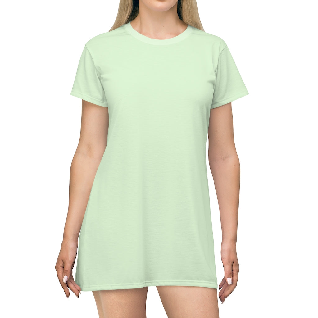 Pale Green T-shirt Dress