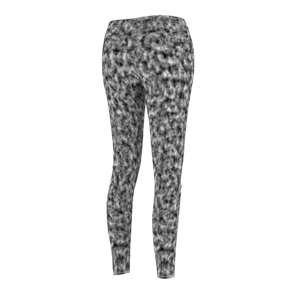 White and Black Clouds Casual Leggings