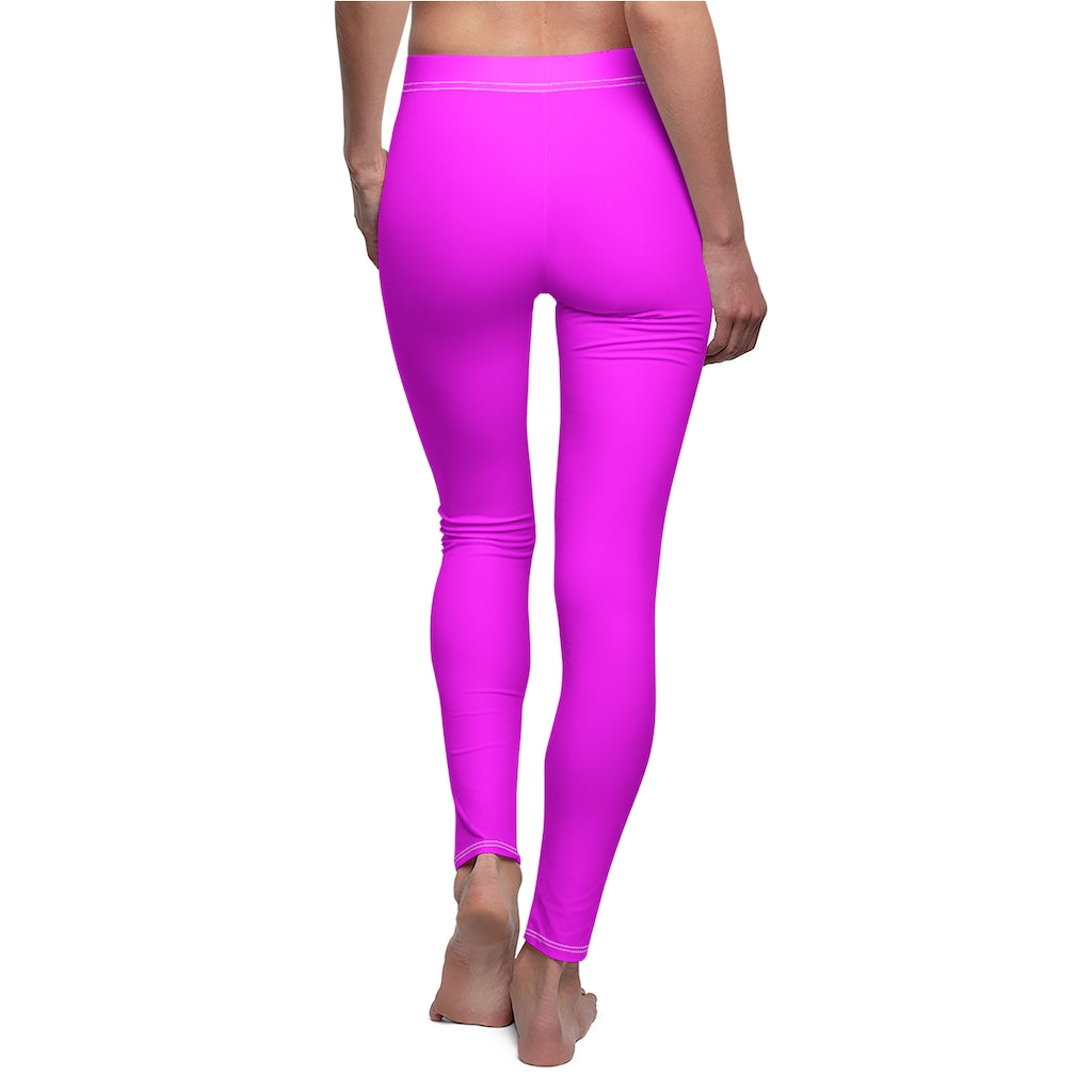 F21 Fuchsia Casual Leggings