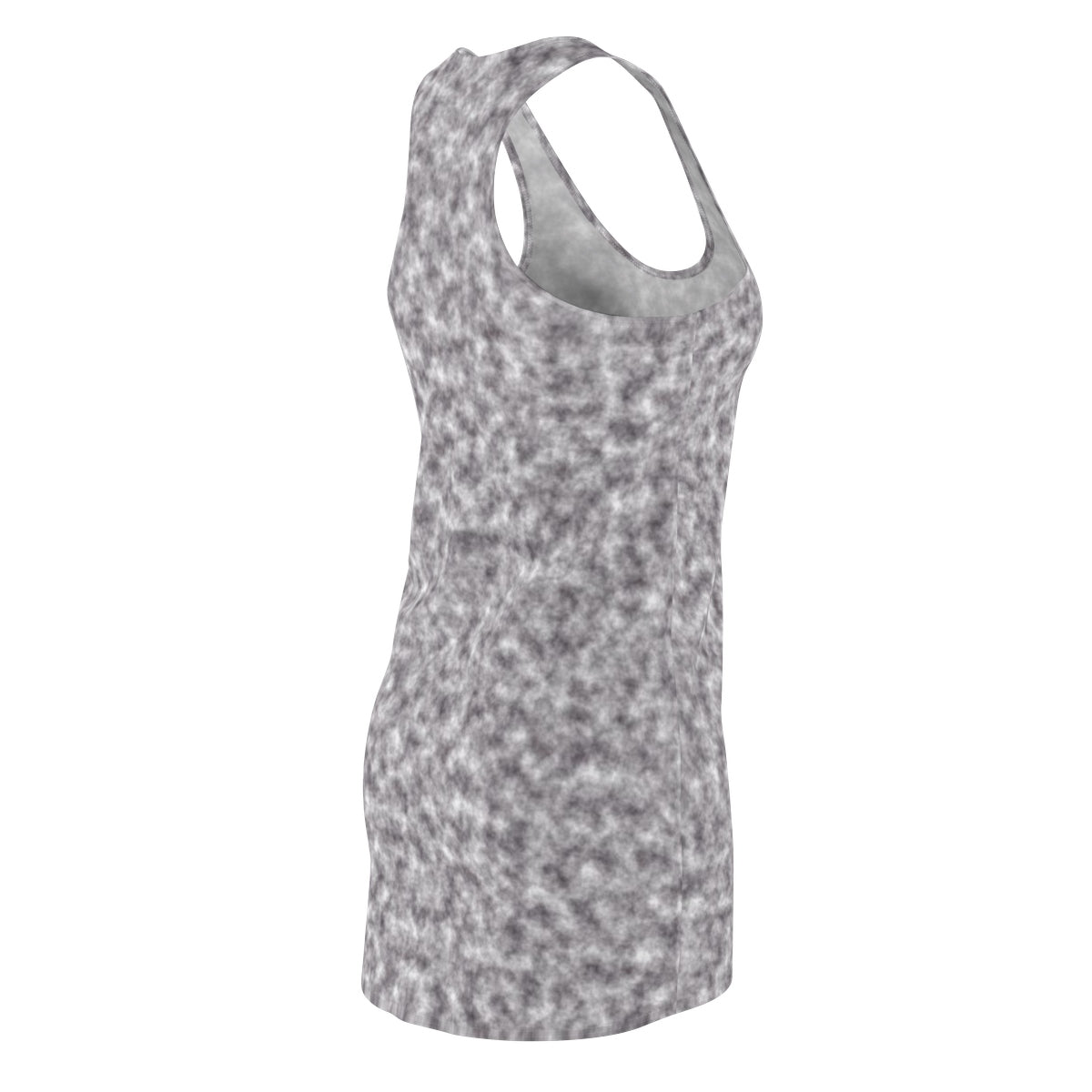 Gray and White Clouds Racerback Dress