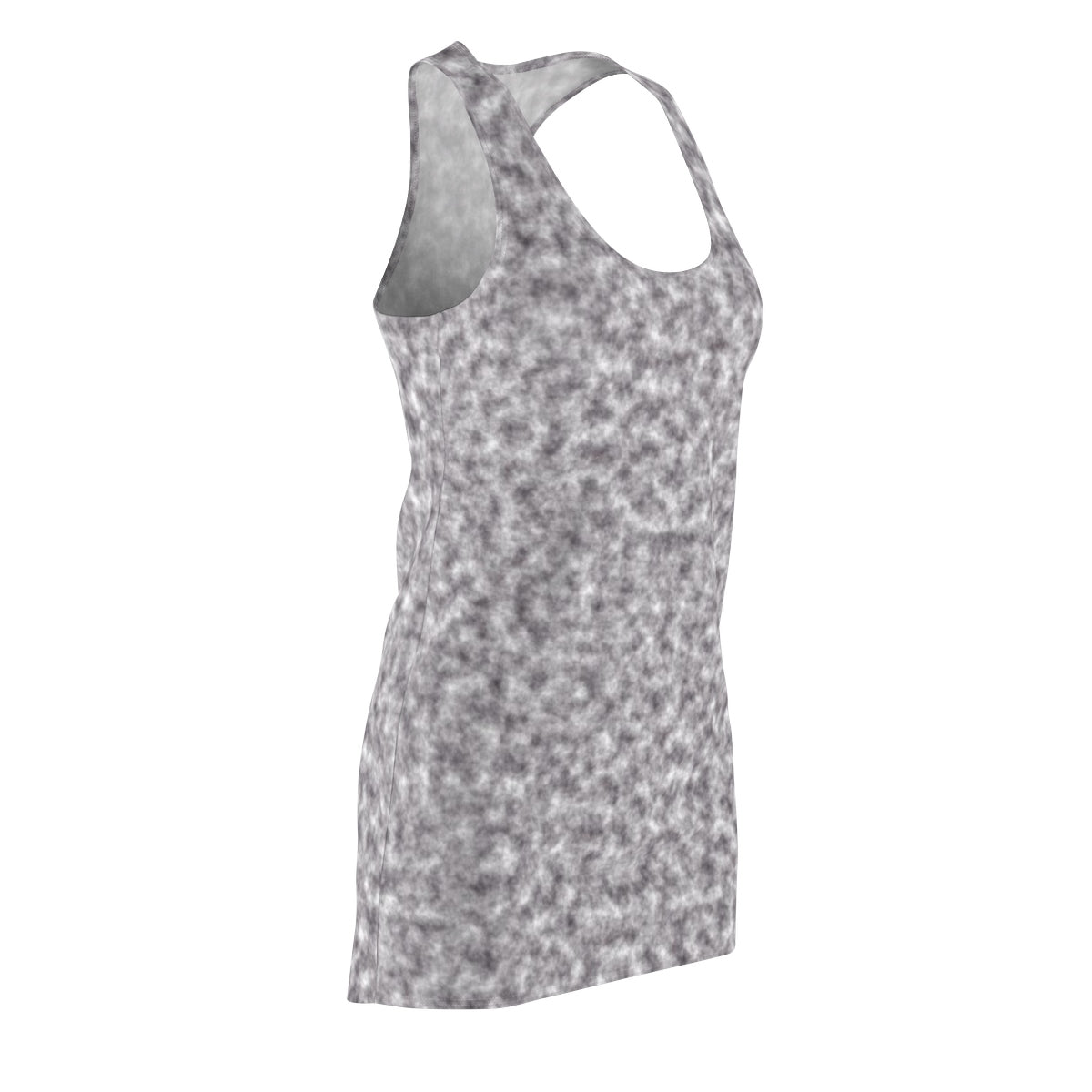 Gray and White Clouds Racerback Dress