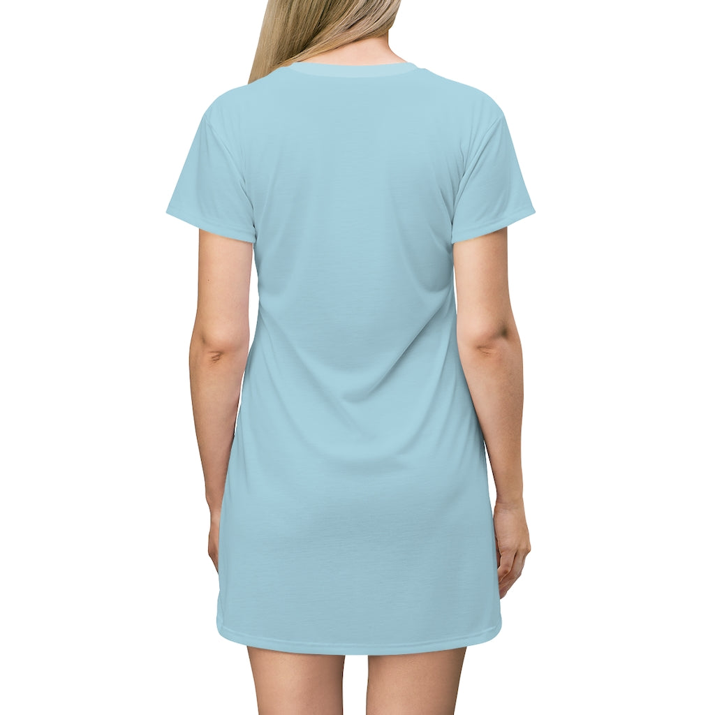 Light Blue T-shirt Dress