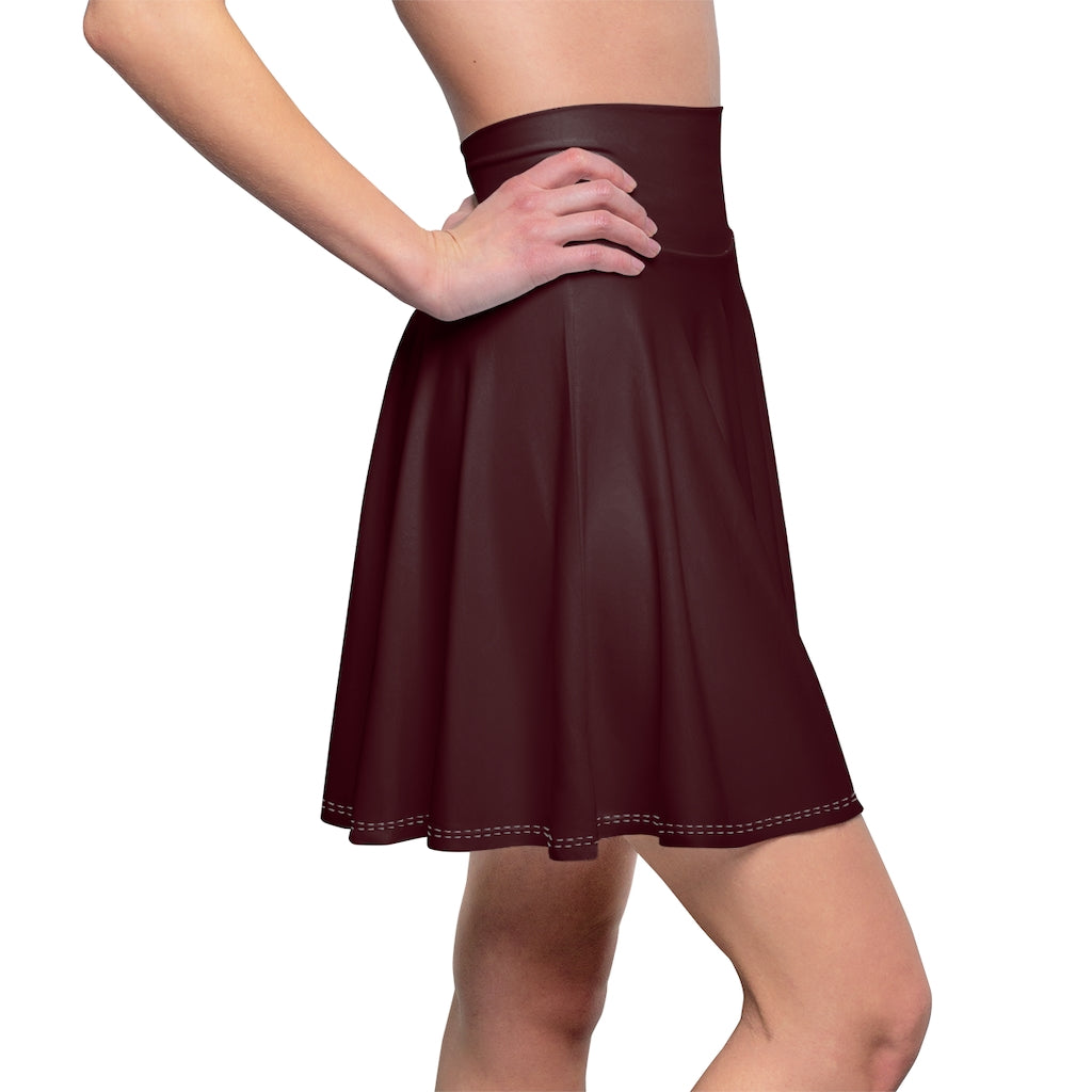 Chocolate Brown Skater Skirt