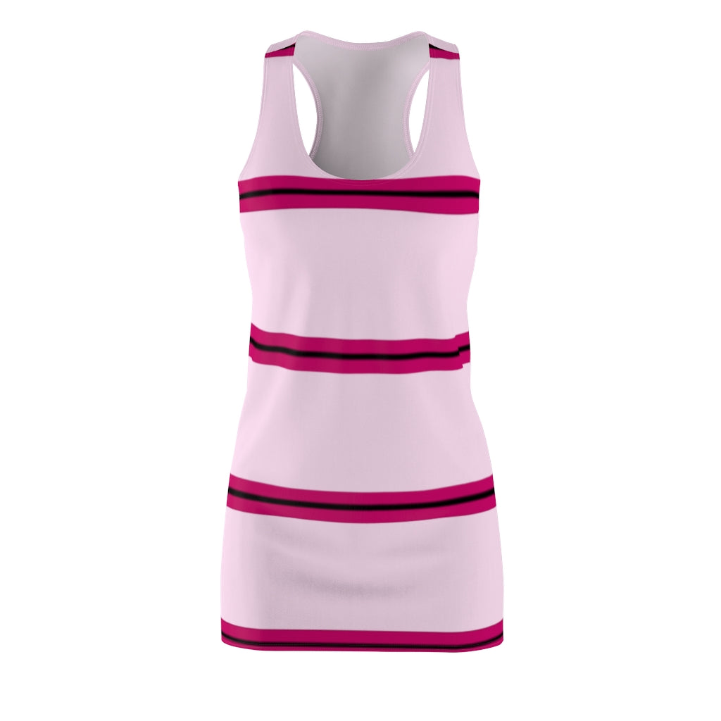 Light Magenta-Pink PRH Stripes Racerback Dress