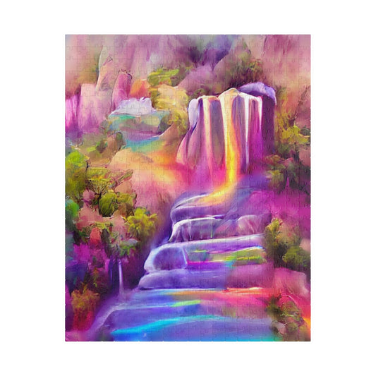 Watercolor Waterfall Puzzle