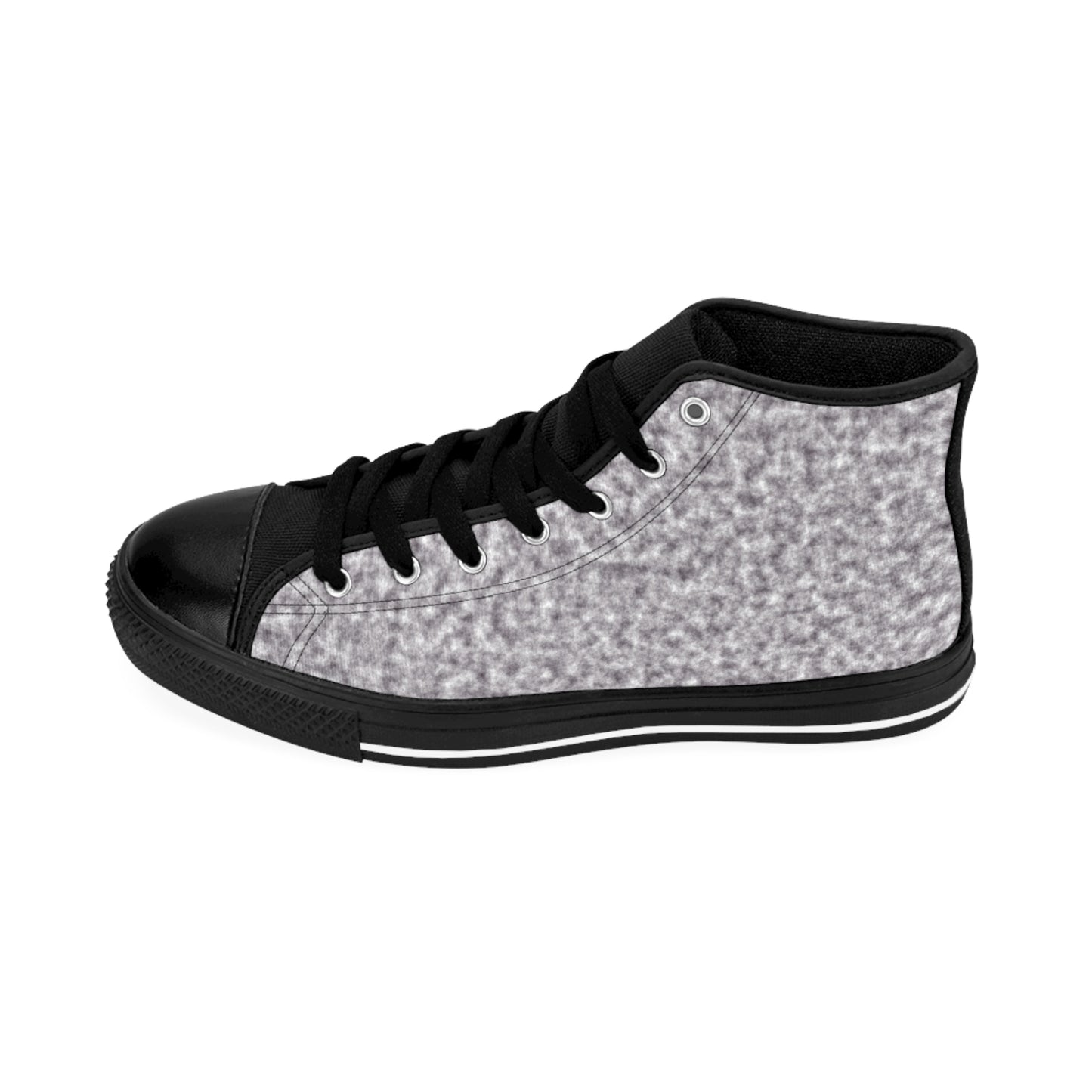 Gray and White Clouds Women's Classic Sneakers