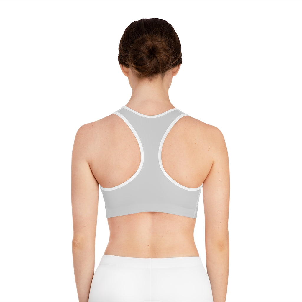 CH Arctic White Sports Bra with Model Back
