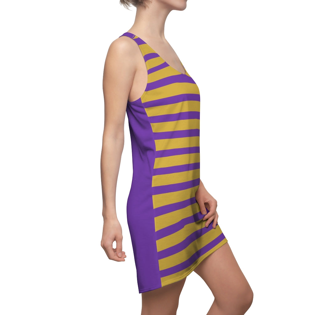 Grape MGH Stripes Racerback Dress